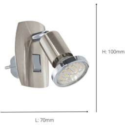 Loops Sleek Satin Nickel And Chrome Led Wall Light For Modern Indoor Spaces - thumbnail 4