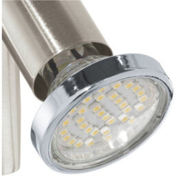 Loops Sleek Satin Nickel And Chrome Led Wall Light For Modern Indoor Spaces - thumbnail 5