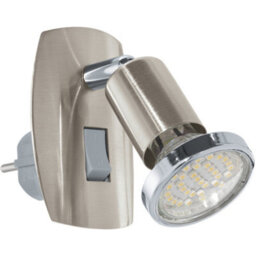 Loops Sleek Satin Nickel And Chrome Led Wall Light For Modern Indoor Spaces - thumbnail 1