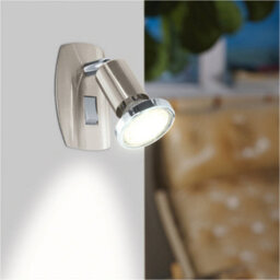 Loops Sleek Satin Nickel And Chrome Led Wall Light For Modern Indoor Spaces - thumbnail 3