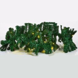 Urbn-Living Urbnliving 548Cm 70 Led Bulbs Pre Lit Christmas Garland Green Led Lights Xmas Decoration Fireplace Wreath - thumbnail 4