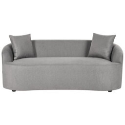 Beliani Modern Sofa Amal Fabric Grey - thumbnail 1