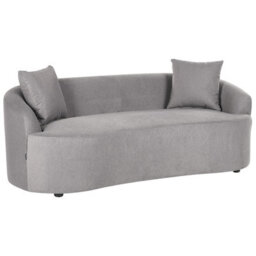 Beliani Modern Sofa Amal Fabric Grey - thumbnail 4