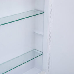 Living And Home Bathroom Wall-Mounted Led Mirror Cabinet With Shaver Sockets And 2 Adjustable Shelves - thumbnail 6
