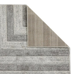 Modern Easy To Clean Grey Geometric Optical 3D Rug For Dining Room-200Cm X 285Cm - thumbnail 5