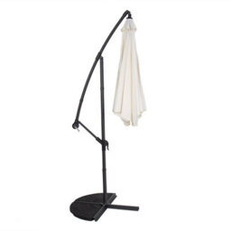 Charles Bentley 3M Hanging Banana Cantilever Garden Umbrella - Cream - thumbnail 4