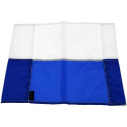 Precision Single All Weather Football Corner Flag - Royal Blue & White - Outdoor Polyester