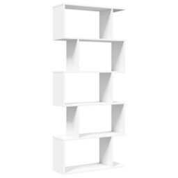 Vidaxl Room Divider Bookcase 5-Tier White 70X24X161 Cm Engineered Wood - thumbnail 2