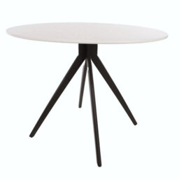 Core Products Aspen White 100Cm Round Dining Table With 4 Calico Plastic Duo Design Chairs - thumbnail 5