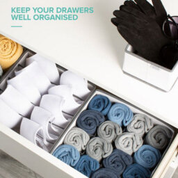 Livivo Wardrobe Fabric Boxes Set Of 5 - thumbnail 2