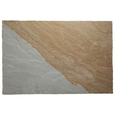Stonewise Indian York Riven Sandstone Paving Slabs 600X900mm,pack Of 20,stone For Garden Patios, Landscape And Outdoor Area