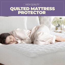 Nod Off Quilted Waterproof Mattress Protector Quilted Bed Mattress Hypoallergenic And Noiseless Fitted Sheet Cover - Small Double - thumbnail 3