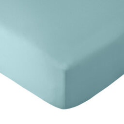 Catherine Lansfield So Soft Non-Iron Single Fitted Sheet Duck Egg Blue - thumbnail 2