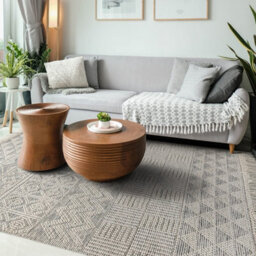 Natural Geometric Kilim Luxurious Modern Wool Moroccan Handmade Rug For Living Room And Bedroom-200Cm X 280Cm - thumbnail 2