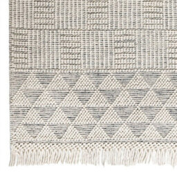 Natural Geometric Kilim Luxurious Modern Wool Moroccan Handmade Rug For Living Room And Bedroom-200Cm X 280Cm - thumbnail 3
