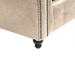 Oakland Suede Leather 2 Seater Sofa Marble - thumbnail 4