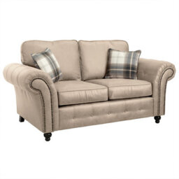 Oakland Suede Leather 2 Seater Sofa Marble - thumbnail 2