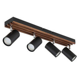 Luminosa Lighting Luminosa Kayden Ceiling Spotlight Bar Matt Black 4X Gu10 - thumbnail 2