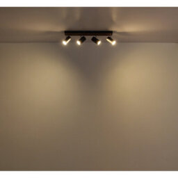 Luminosa Lighting Luminosa Kayden Ceiling Spotlight Bar Matt Black 4X Gu10 - thumbnail 5