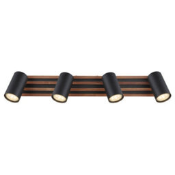 Luminosa Lighting Luminosa Kayden Ceiling Spotlight Bar Matt Black 4X Gu10 - thumbnail 4