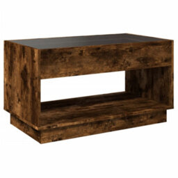 Berkfield Coffee Table With Infinity Led Smoked Oak 90X50X50 Cm - thumbnail 8