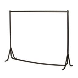 Heavy Duty Black Clothes Rails / Garment Fishtale Hanging Racks - 4Ft - thumbnail 4