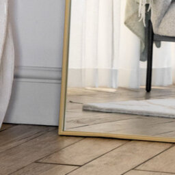 Jōbū Jobu Home - Gold 200X150Cm Extra Large Rectangular Wall Mirror - Steel Frame For Living Rooms, Home Gyms & Dressing Areas - Takara - thumbnail 4