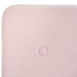 Wyld And Coco Slatted Bed Frame Pastel Pink Velvet 3Ft Single Eu Modern - Oak Legs, Buttoned Headboard - thumbnail 6