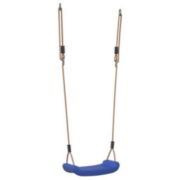Berkfield Outdoor Swing Seat For Kids Single With Adjustable Rope Blue - thumbnail 2