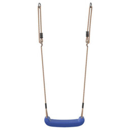 Berkfield Outdoor Swing Seat For Kids Single With Adjustable Rope Blue - thumbnail 4