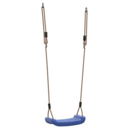 Berkfield Outdoor Swing Seat For Kids Single With Adjustable Rope Blue - thumbnail 6