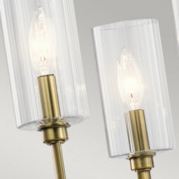 Luminosa Lighting Elstead Kichler Kimrose Multi Arm Pendant Ceiling Light Brushed Natural Brass - thumbnail 2