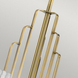 Luminosa Lighting Elstead Kichler Kimrose Multi Arm Pendant Ceiling Light Brushed Natural Brass - thumbnail 3
