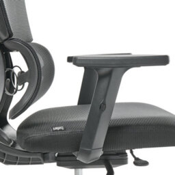 Wyld and Coco Black Mesh Office Chair With Adjustable Headrest, Recline, Sliding Seat And 360 Swivel - thumbnail 8