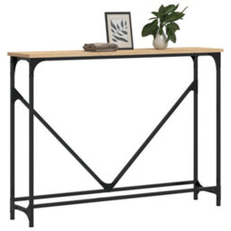 Berkfield Console Table Sonoma Oak 102X22.5X75 Cm Engineered Wood - thumbnail 3