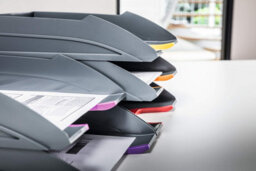 Durable Varicolor Eco Stackable Letter Tray Files - A4+ Colour Coded 5 Pack - thumbnail 9
