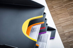 Durable Varicolor Eco Stackable Letter Tray Files - A4+ Colour Coded 5 Pack - thumbnail 8