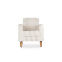 Cuddleco Etta Faux Fur Nursing Chair In Cream - thumbnail 6
