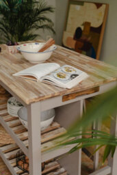 Statement Furniture Florence Truffle Breakfast Bar Kitchen Island With Shelves - thumbnail 5