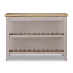 Statement Furniture Florence Truffle Breakfast Bar Kitchen Island With Shelves - thumbnail 9