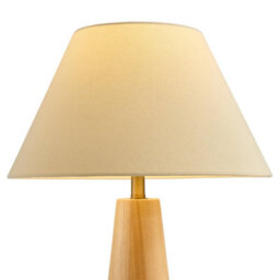 Furniturebox Uk Connie Wood Tapered Table Lamp - thumbnail 6