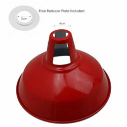 Red Lamp Shades, 30Cm Replacement Light Shade, Modern Lampshades For Ceiling Lights, Table Lamps And Floor Lamps