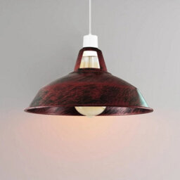 Red Lamp Shades, 30Cm Replacement Light Shade, Modern Lampshades For Ceiling Lights, Table Lamps And Floor Lamps - thumbnail 2
