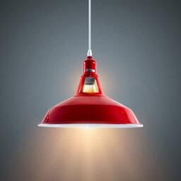 Red Lamp Shades, 30Cm Replacement Light Shade, Modern Lampshades For Ceiling Lights, Table Lamps And Floor Lamps - thumbnail 7