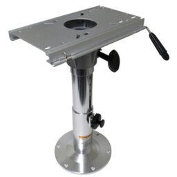 SecureFix Direct Aluminium Sliding Boat Seat Pedestal (Adjustable High Base Marine Fishing Speedboat Chair) - thumbnail 1