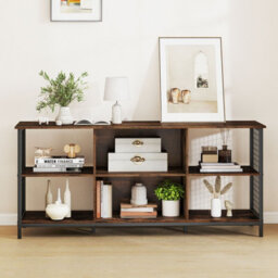 Gainoom Tv Stand For 65Inch Tvs 3-Tier Entertainment Center With Power Outlets & 2 Cable Holes - thumbnail 3