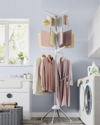 Songmics Clothes Airer, Clothes Drying Rack With 11 Rotatable Arms