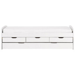 Beliani Trundle Bed Pine Wood Petiville 90 X 200 Cm (Eu Single) White - thumbnail 4