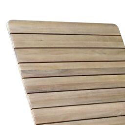 GoodHome Riveo Natural Wooden Sun Lounger - thumbnail 8