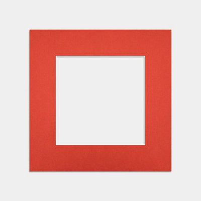Ak Frames 8X8 Poppy Red Picture Mounts To Fit 5X5 Aperture Size - Mount Board Only (No Frame Included) - image 1